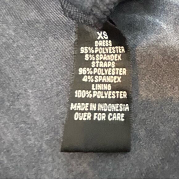 BCX Dress Womens Size XS Black Teal Stretchy Attached Bra Floral Colorful - Picture 6 of 8